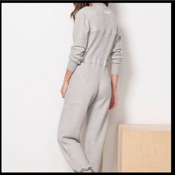 Rivet Utility Lightweight Heather Gray Maven French Terry Jumpsuit Romper Small - Picture 3 of 16